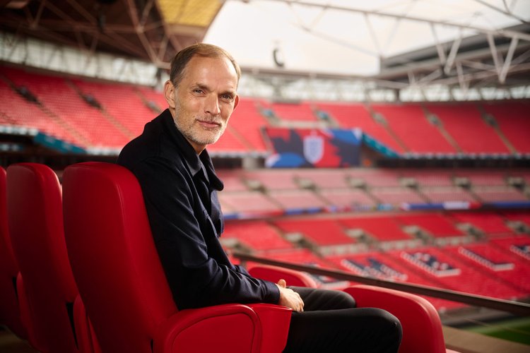 Thomas Tuchel ari kuri Wembley Stadium